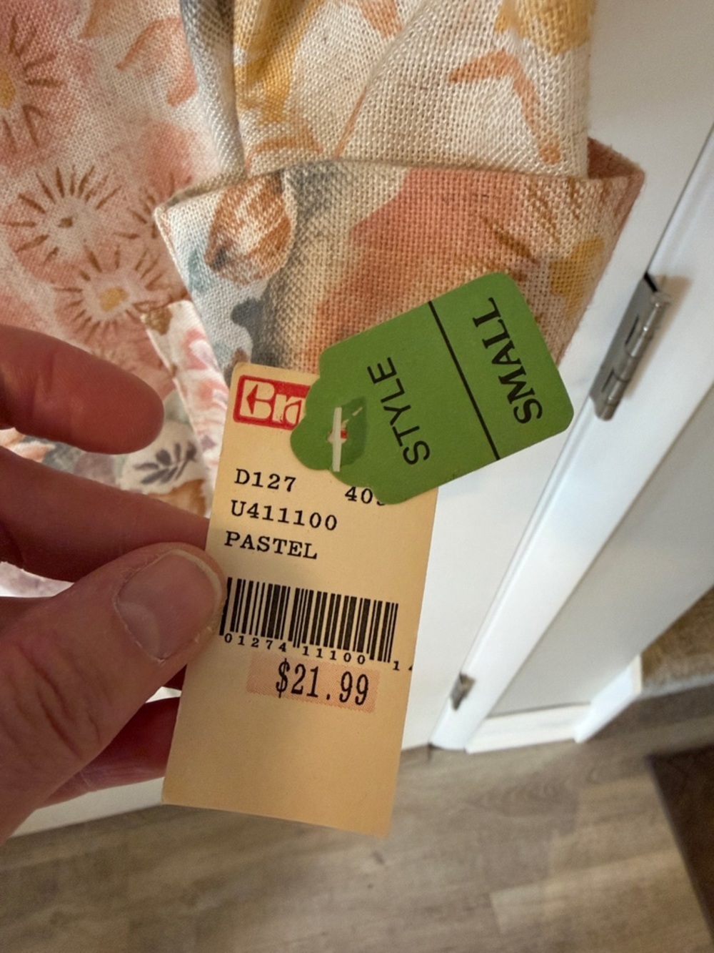 NWT Vtg 80s 90s Copy Cats Floral Blazer - Cottagecore Artsy Pastel Jacket Small - Picture 5 of 7